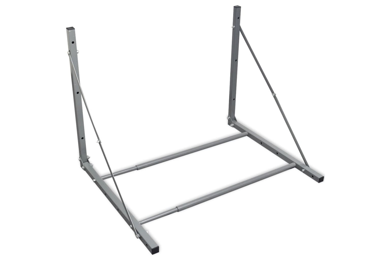 Vidaxl 210353 Tyre Rack Silver Steel-2