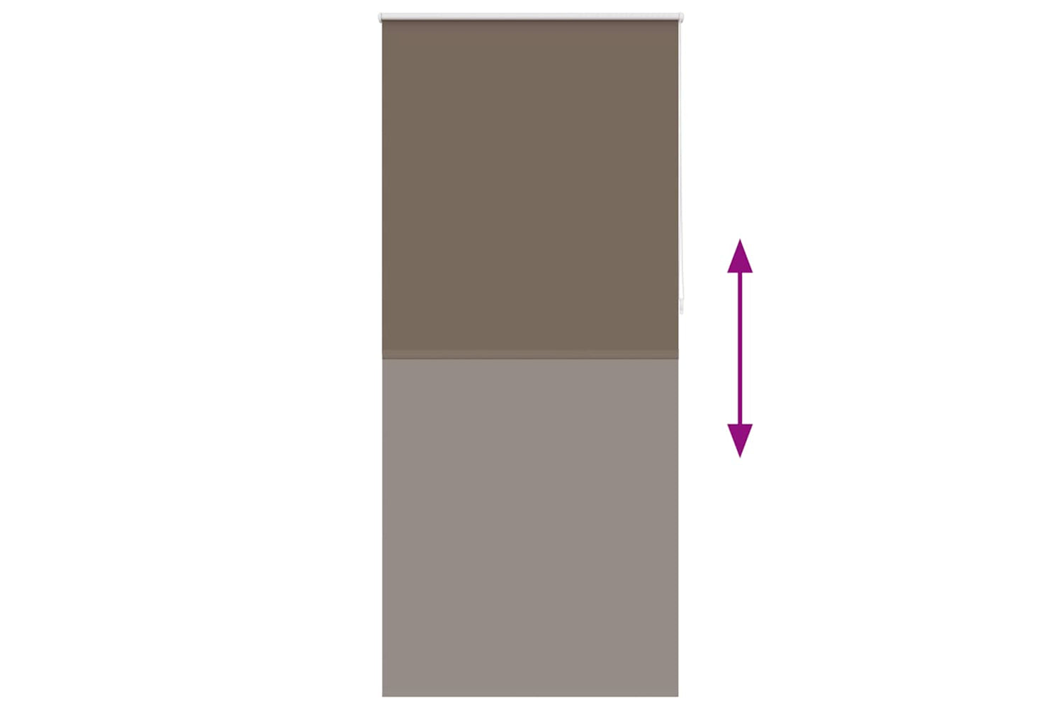 Vidaxl Roller Blind Blackout 80 X 230 Cm Coffee-8