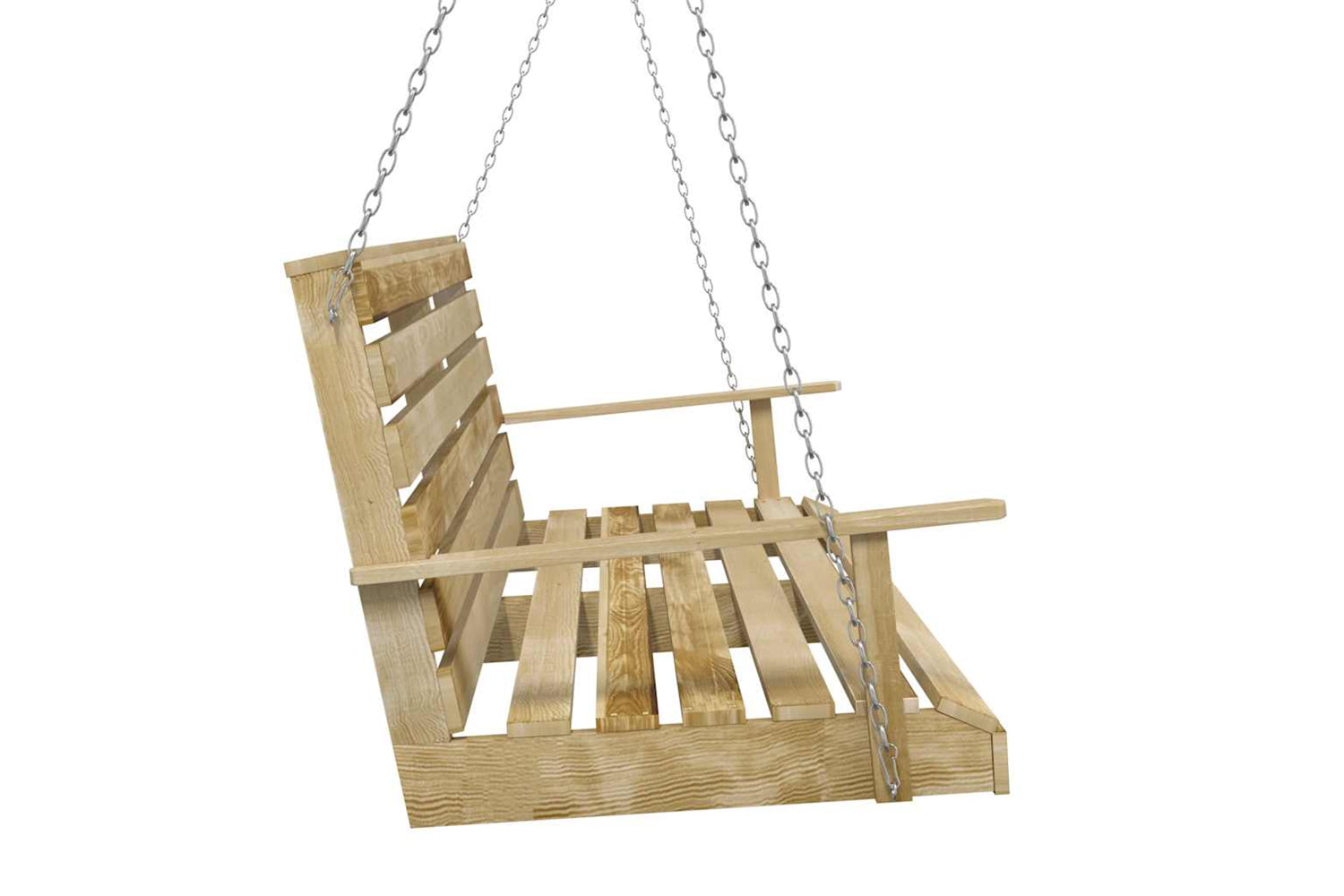 vidaXL Swing Bench Impregnated Pinewood 155x65x60cm-3