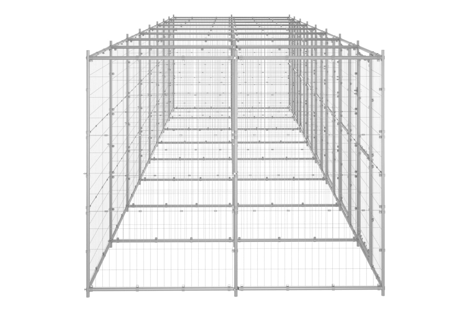 Vidaxl 3082288 Outdoor Dog Kennel Galvanised Steel 19.36 M2-3