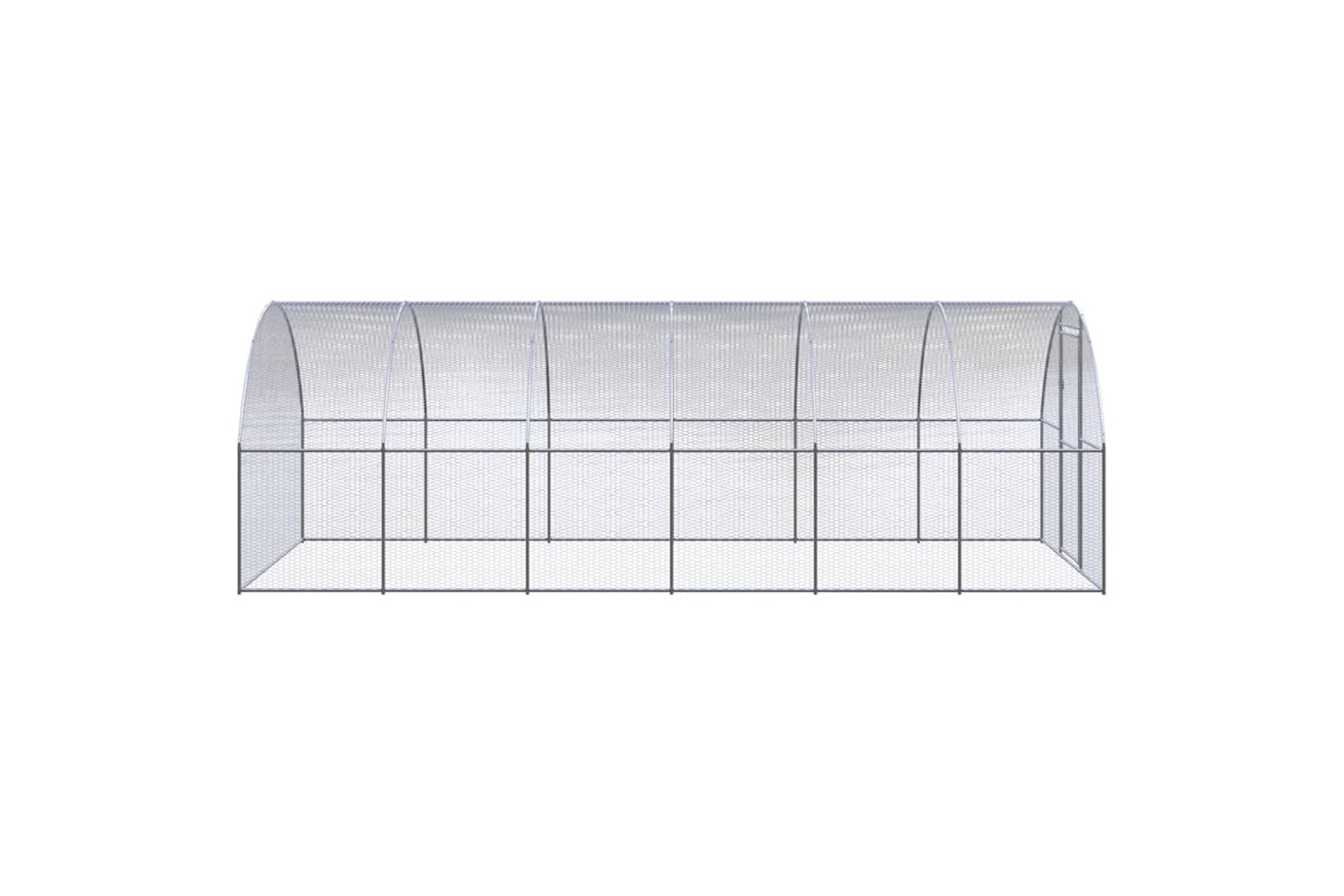 Vidaxl 3095465 Outdoor Chicken Coop 3x6x2 M Galvanised Steel-3