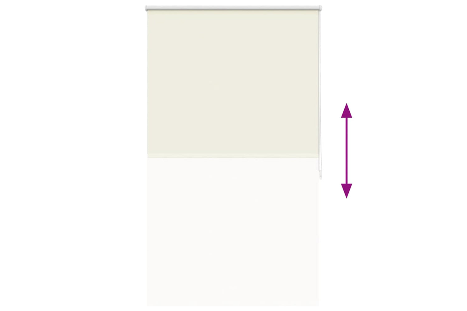 Vidaxl Roller Blind Blackout 100 X 175 Cm Off White-8