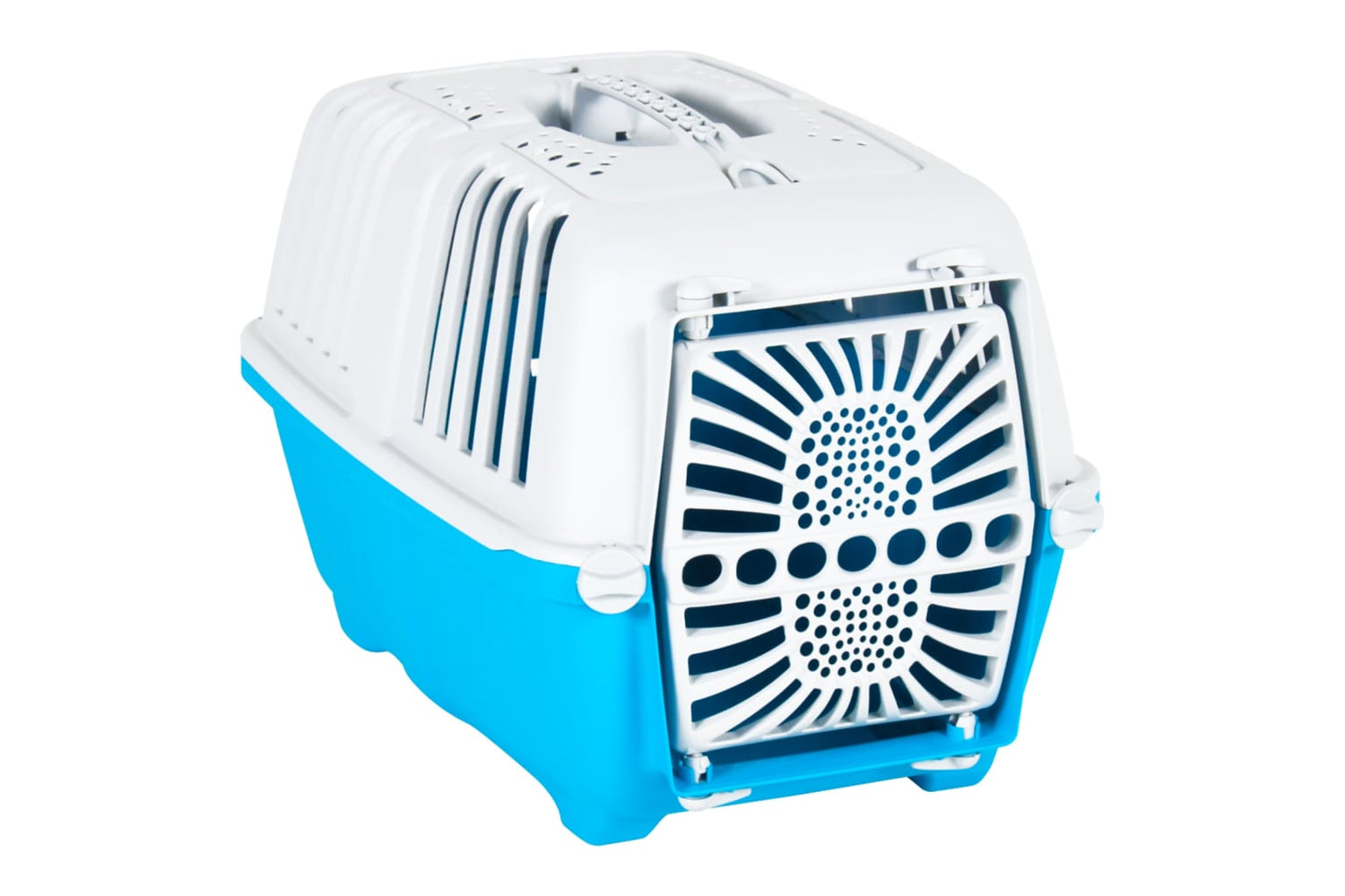 Vidaxl 172217 Pet Carrier White And Blue 55x36x36cm Polypropylene-2