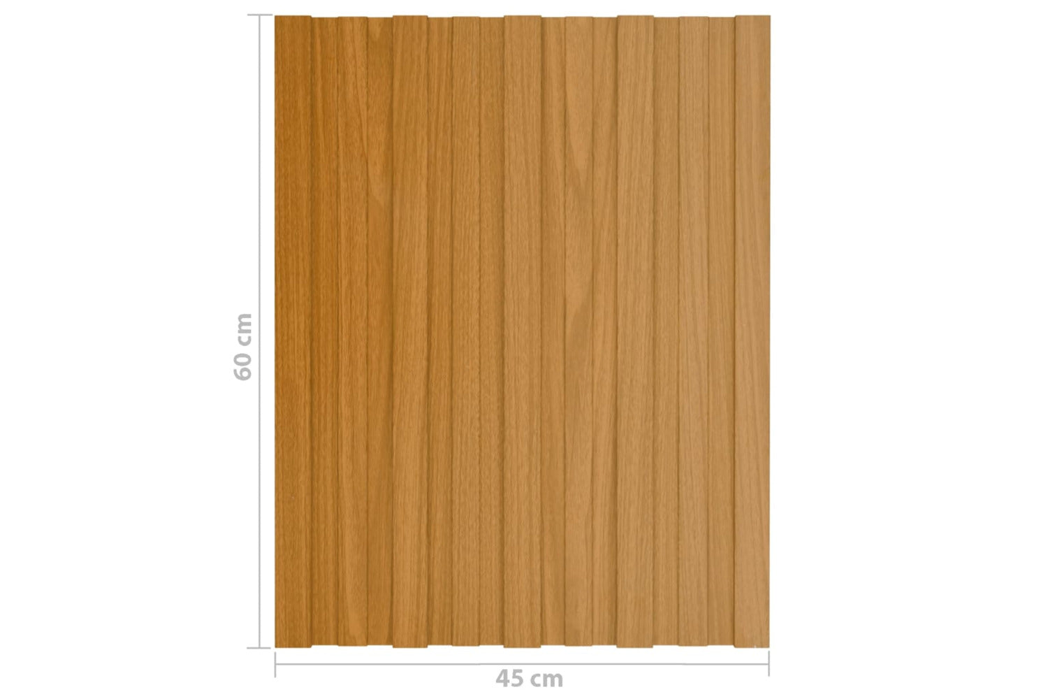 vidaXL Roof Panels 36 Pcs Galvanised Steel Light Wood 60x45cm-7