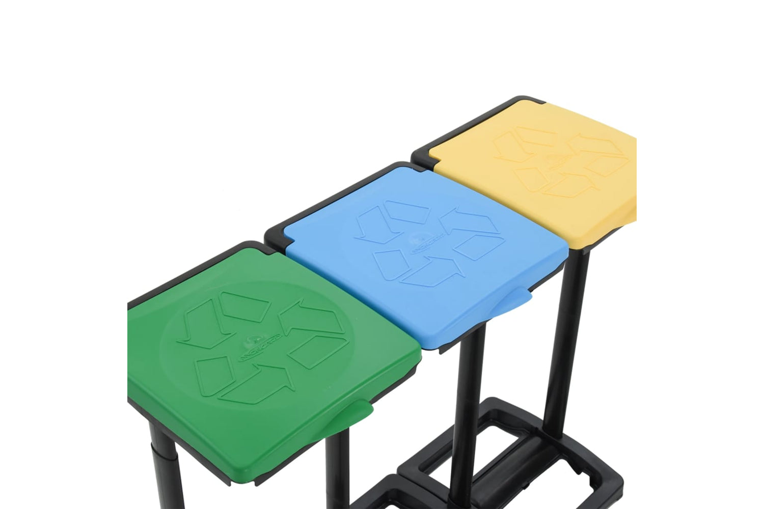 Vidaxl 340989 Bin Bag Stands With Lid 240-330 L Multicolour Pp-6