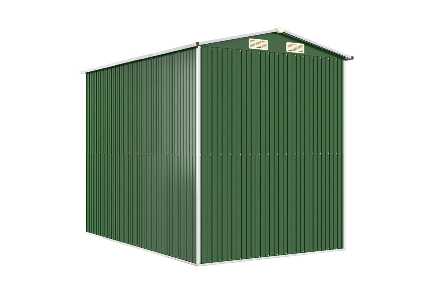 vidaXL 3147428 Garden Shed Green 192x274x223cm Galvanised Steel-5