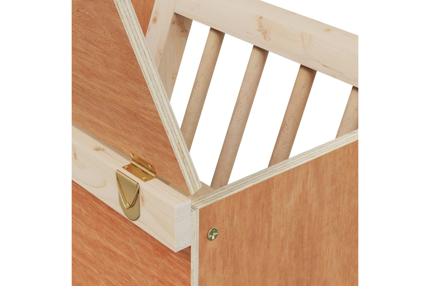 vidaXL 172423 Rabbit Hay Feeder 25x18.5x20.5cm Solid Wood Fir-7