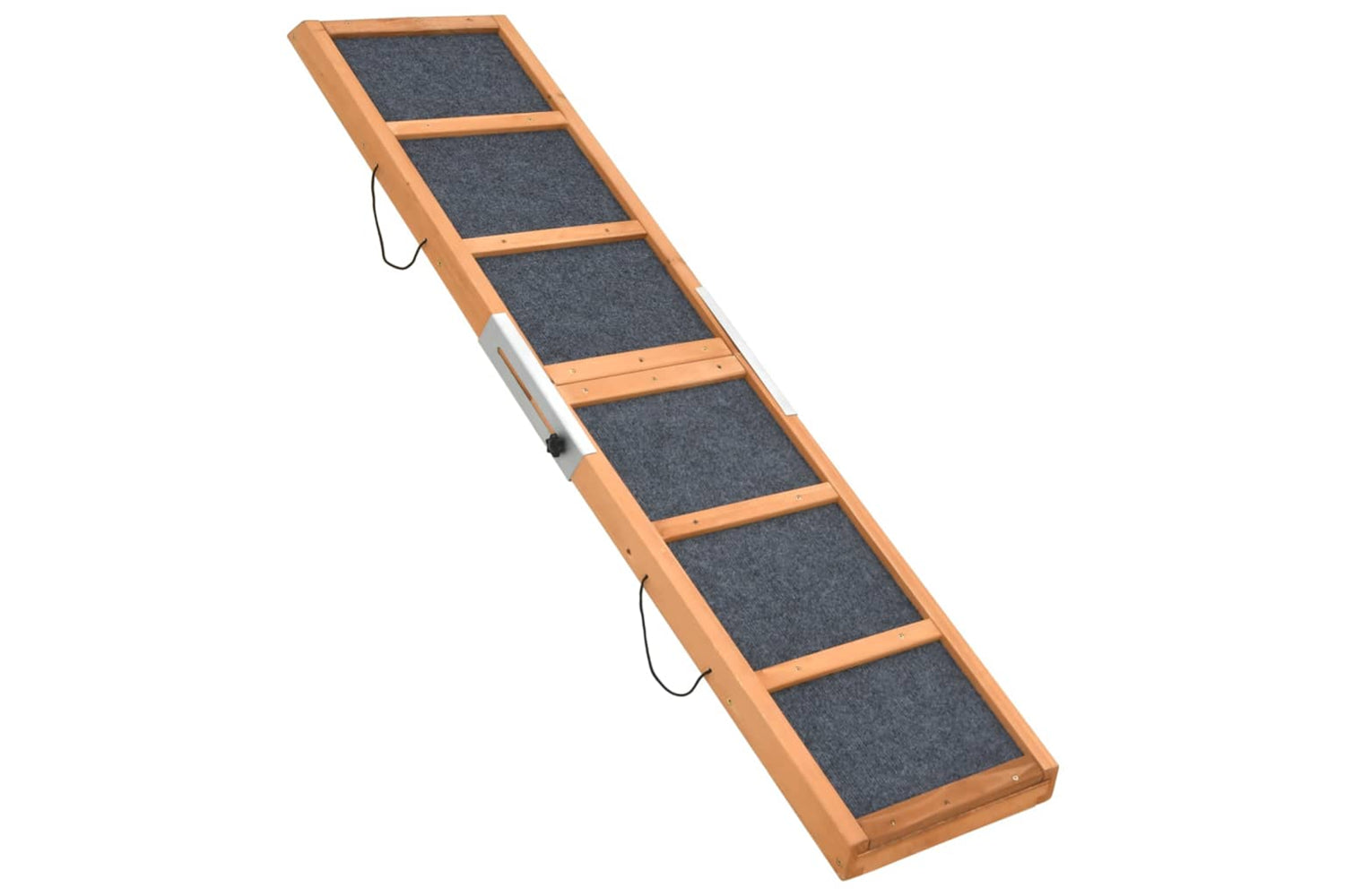 Vidaxl Dog Ramp Grey 120x30 Cm Solid Wood Fir-3