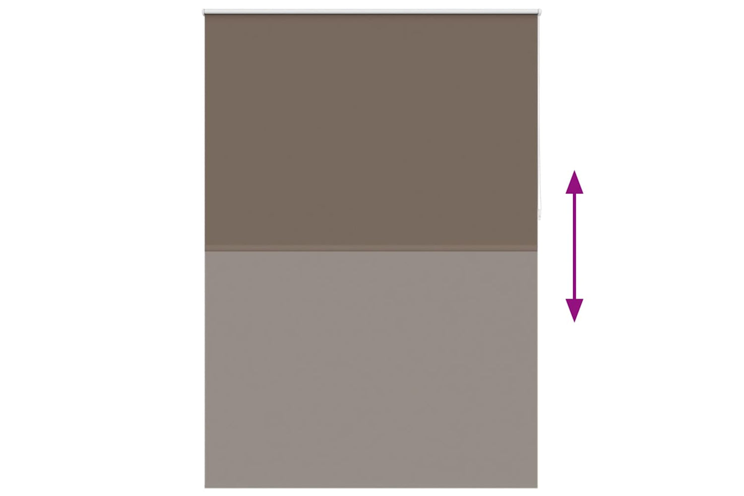 vidaXL 240171 Roller Blind Blackout 140 X 230cm Coffee-8