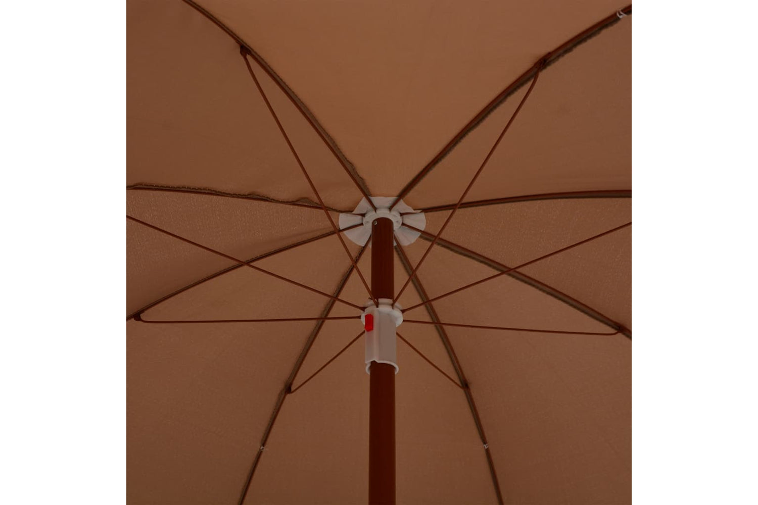vidaXL 47802 Parasol With Steel Pole 240cm Taupe-4