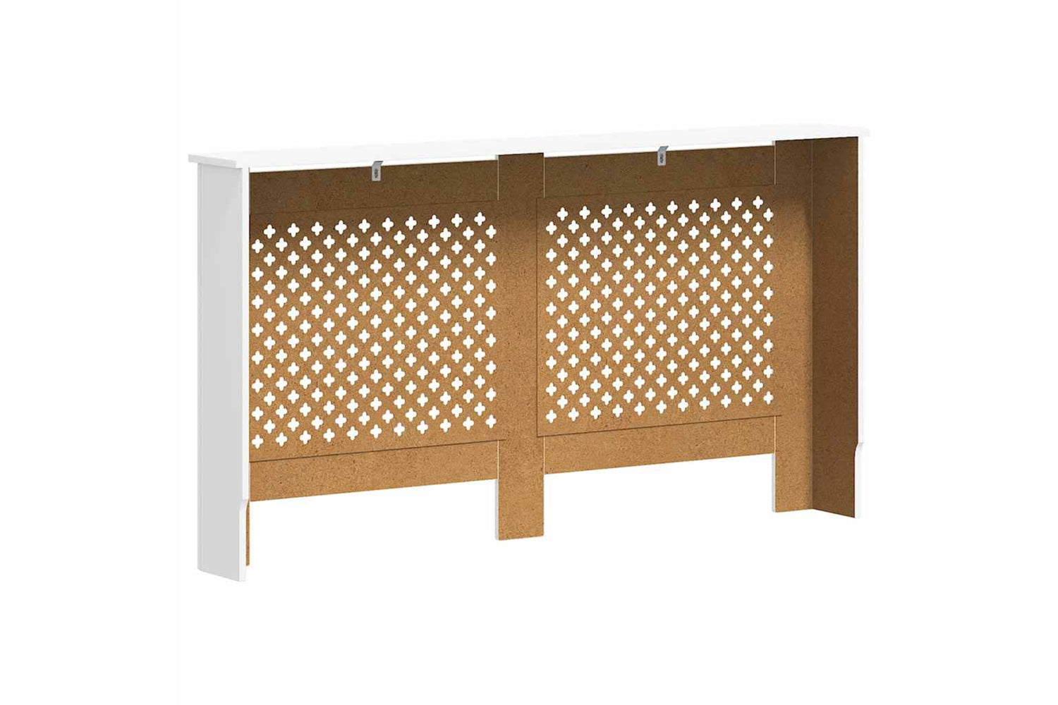 vidaXL 3051378 Radiator Covers 2 Pcs White 152x19x81.5cm Mdf-6