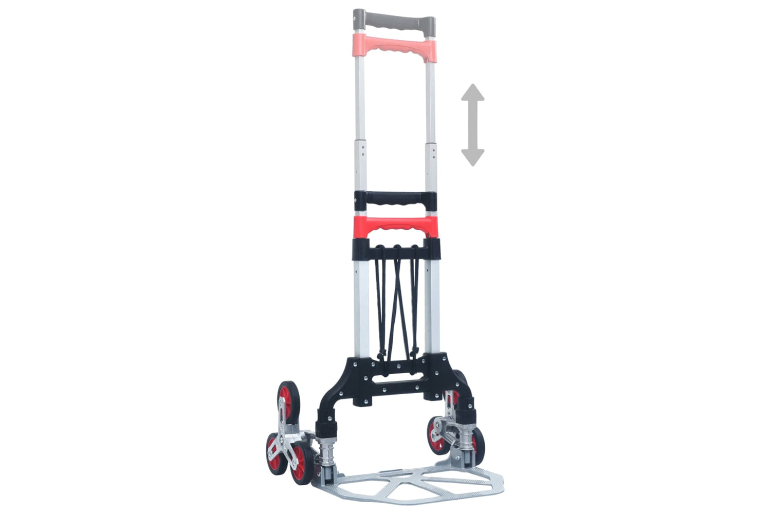 Vidaxl 146445 Foldable Stair Transport Trolley 70 Kg Aluminium Sliver-9