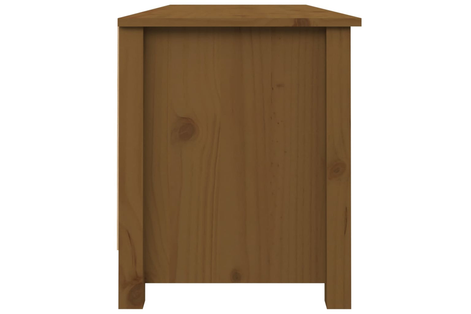 vidaXL 813777 Shoe Bench Honey Brown 110x38x45.5cm Solid Wood Pine-3