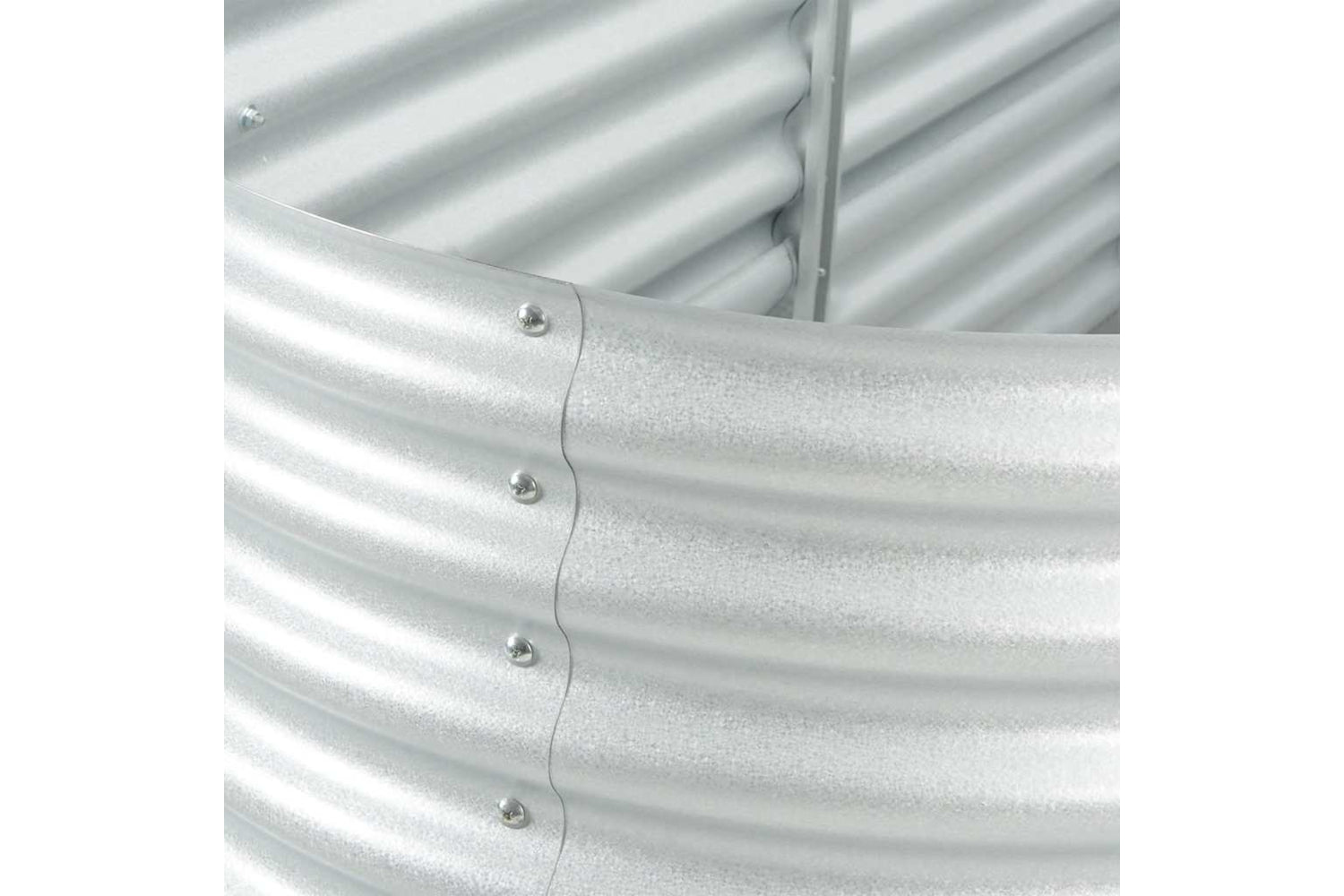 vidaXL Garden Raised Bed 320x80x81cm Galvanised Steel Silver-8