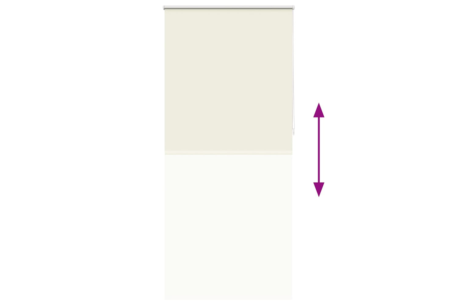 Vidaxl Roller Blind Blackout 100 X 230 Cm Off White-8