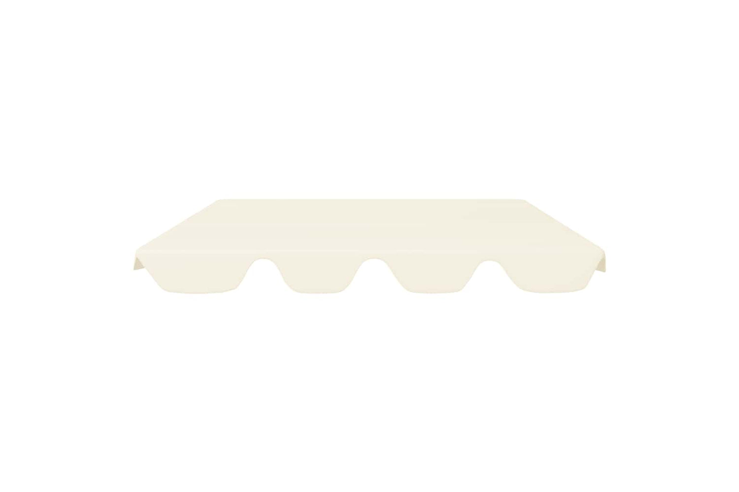 Vidaxl Replacement Canopy For Garden Swing Cream 188/168x145/110 Cm-2