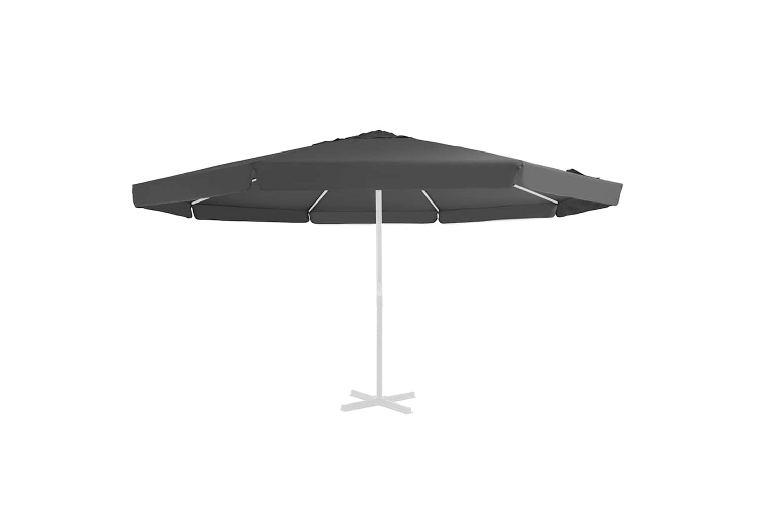 vidaXL 312540 Replacement Fabric For Outdoor Parasol Anthracite 500cm-2