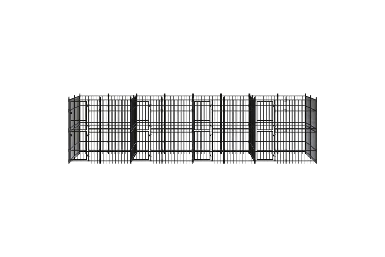 Vidaxl 3098012 Outdoor Dog Kennel Steel 14.75 M2-2
