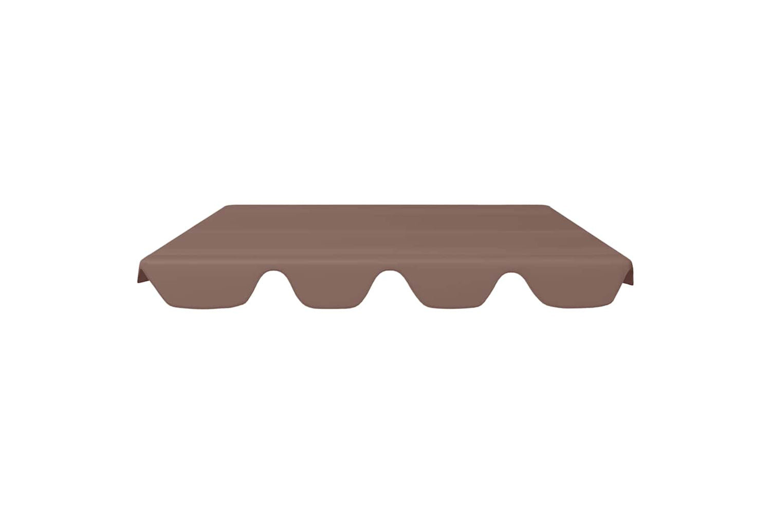 Vidaxl Replacement Canopy For Garden Swing Brown 150/130x105/70 Cm-2