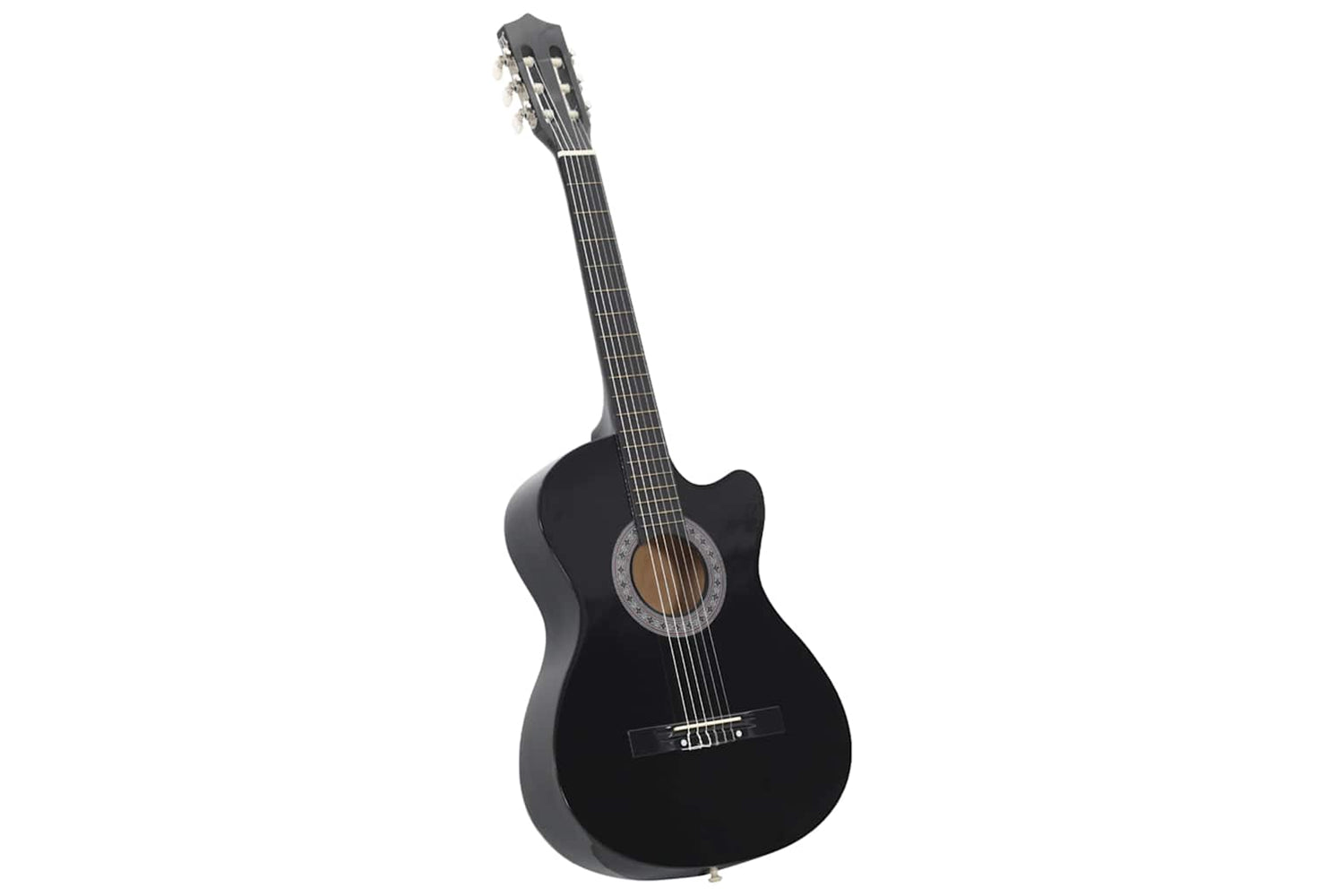 vidaXL 70133 12 Piece Western Classical Guitar Set With 6 Strings Black 38"-3