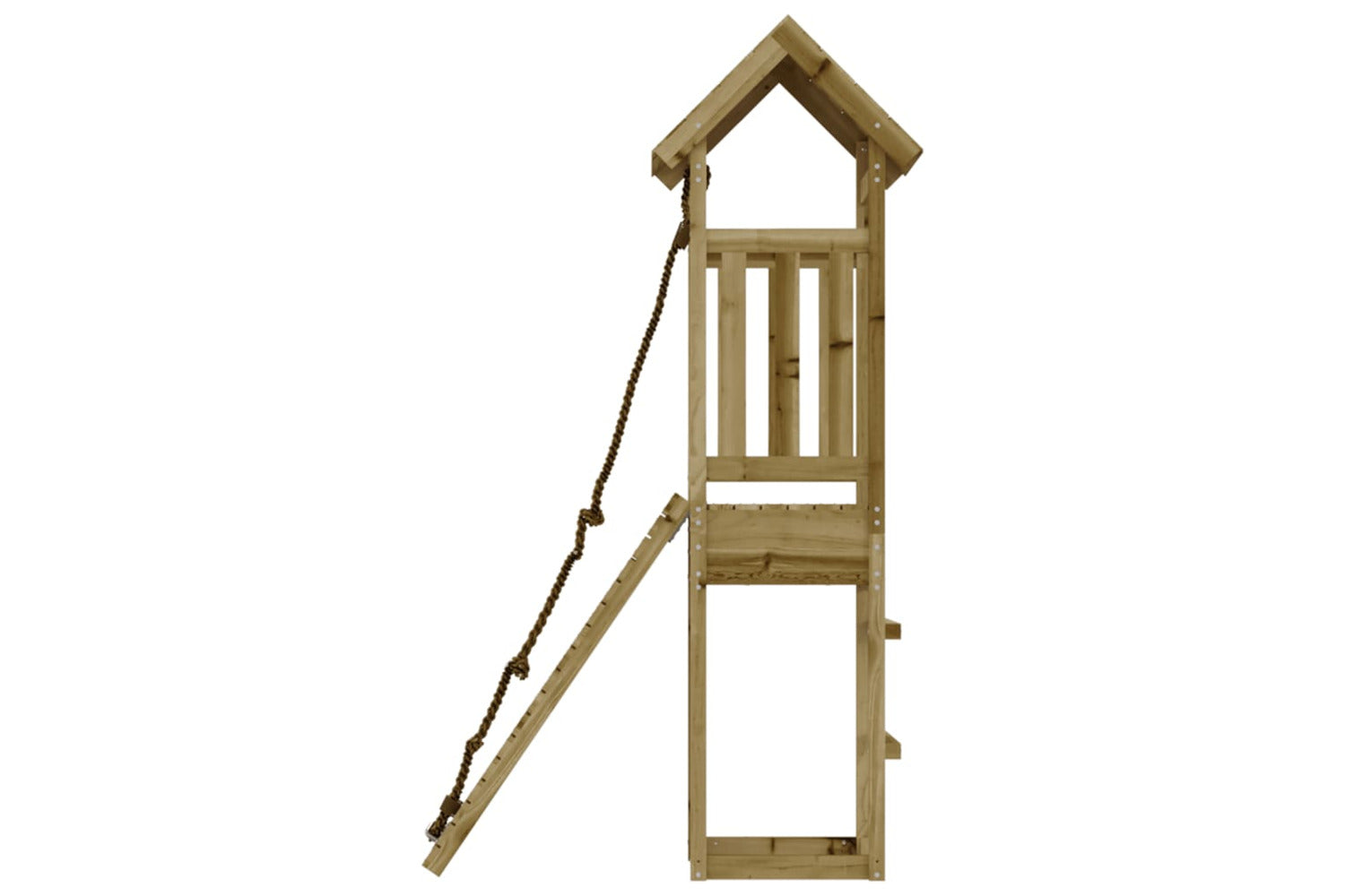 Vidaxl 3155812 Playhouse With Climbing Wall Impregnated Wood Pine-6