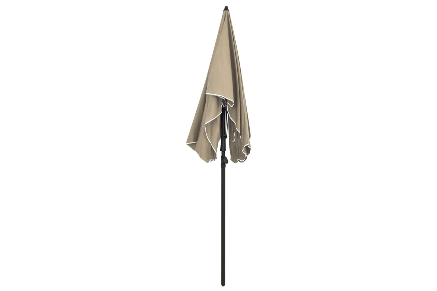 vidaXL 315554 Garden Parasol With Pole 200x130cm Taupe-3