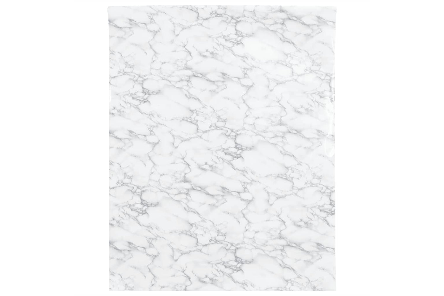 vidaXL 3206486 Furniture Stickers Self-adhesive Marble White 90x500cm Pvc-2
