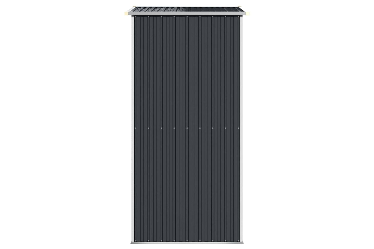 vidaXL Garden Shed Anthracite 192x108x223cm Galvanised Steel-4