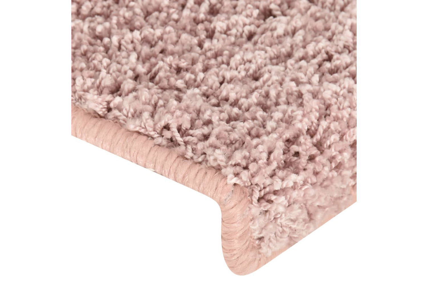vidaXL 326201 Carpet Stair Treads 15 Pcs 65x21x4cm White And Pink-4