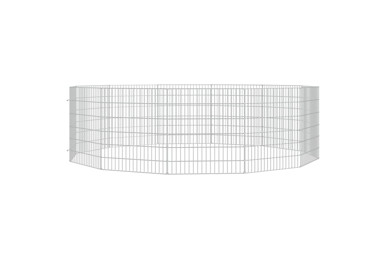 Vidaxl Free Range Animal Enclosure 12-panel 54x60 Cm Galvanised Iron-2