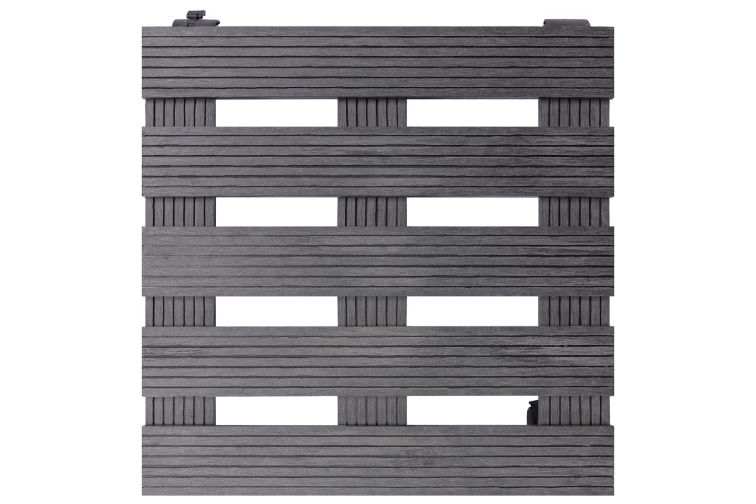 vidaXL 149034 Plant Trolleys 2 Pcs Grey 30x30x7.5cm Wpc-3