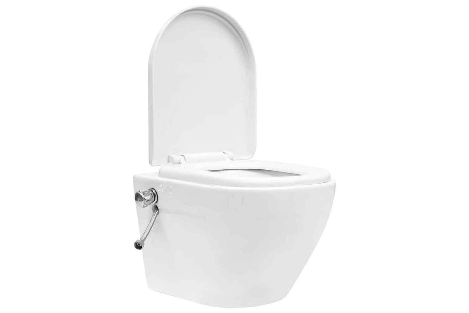 Vidaxl Wall Hung Rimless Toilet With Concealed Cistern Ceramic White-2