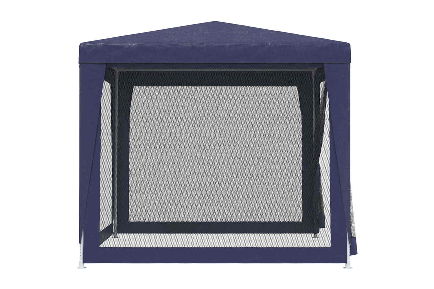 Vidaxl 319222 Party Tent With 4 Mesh Sidewalls Blue 2.5x2.5 M Hdpe-3