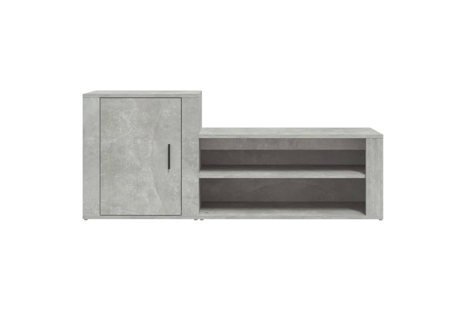 vidaXL 816748 Shoe Cabinet Concrete Grey 130x35x54cm Engineered Wood