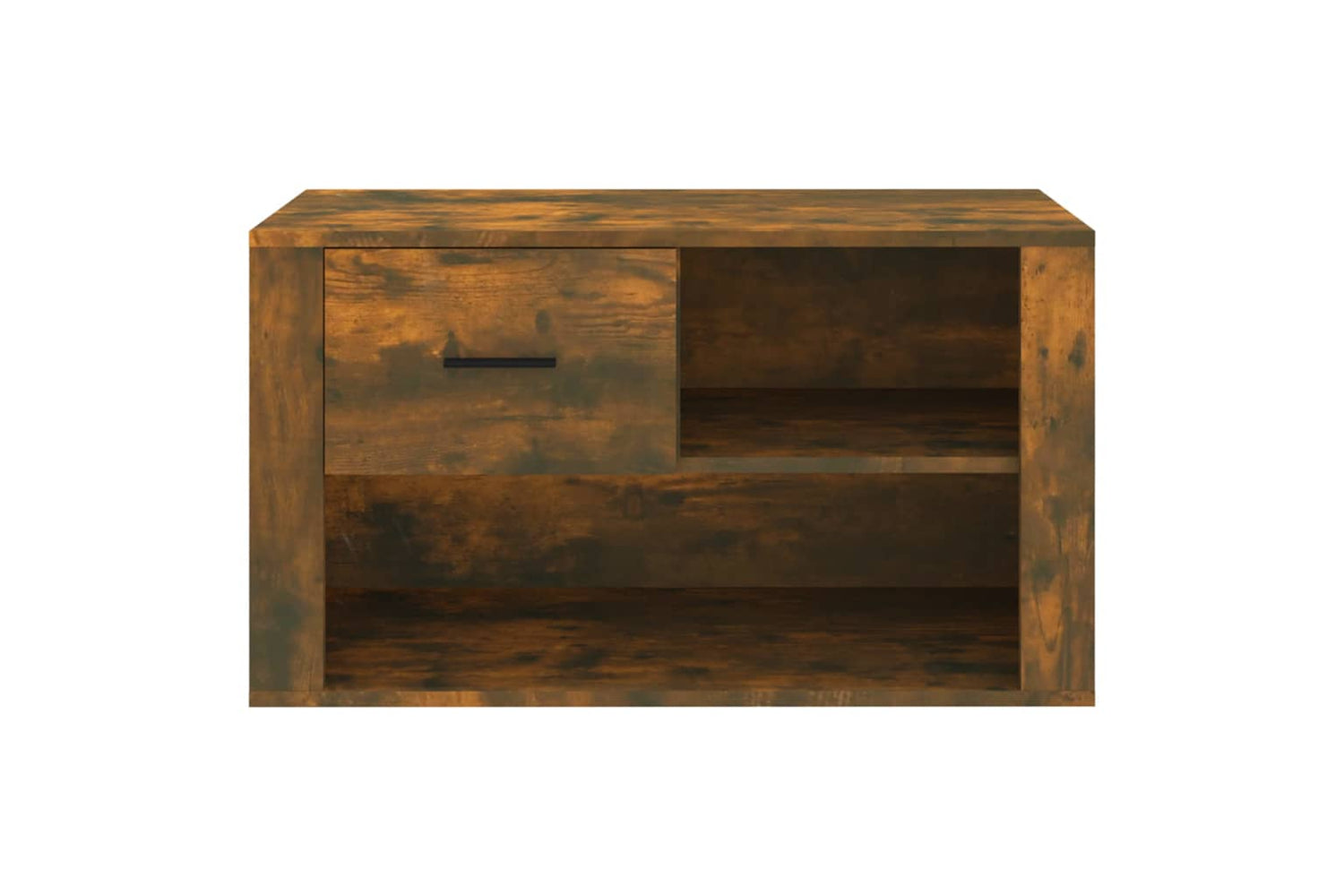 vidaXL 816757 Shoe Cabinet Smoked Oak 80x35x45cm Engineered Wood-4