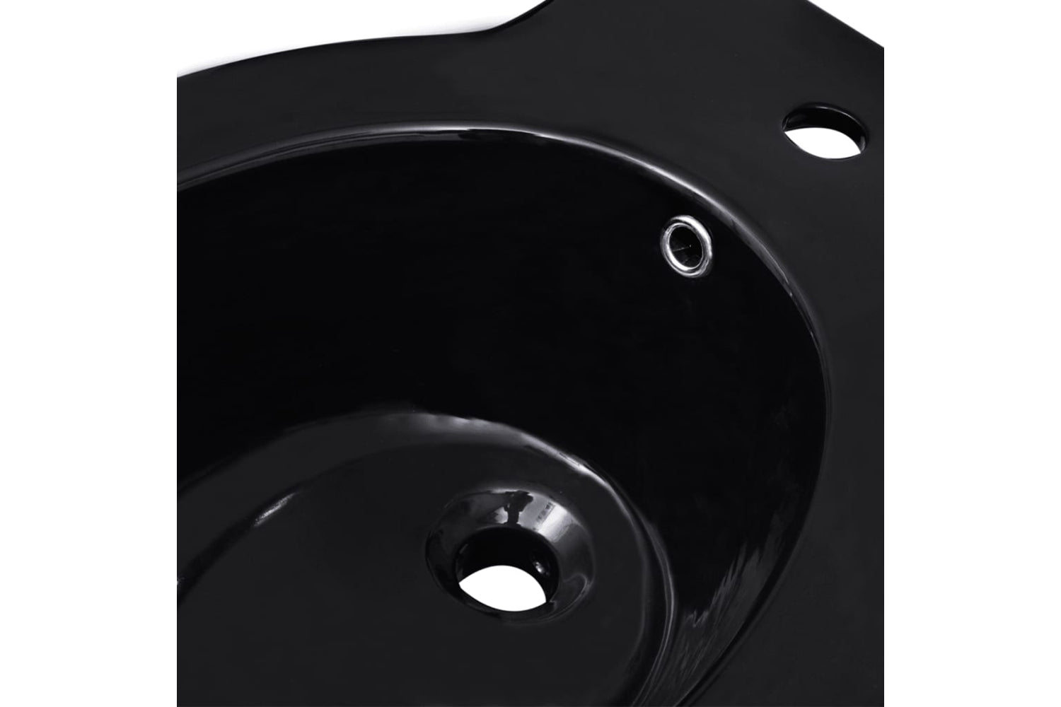 Vidaxl 270567 Black Ceramic Toilet & Bidet Set-6
