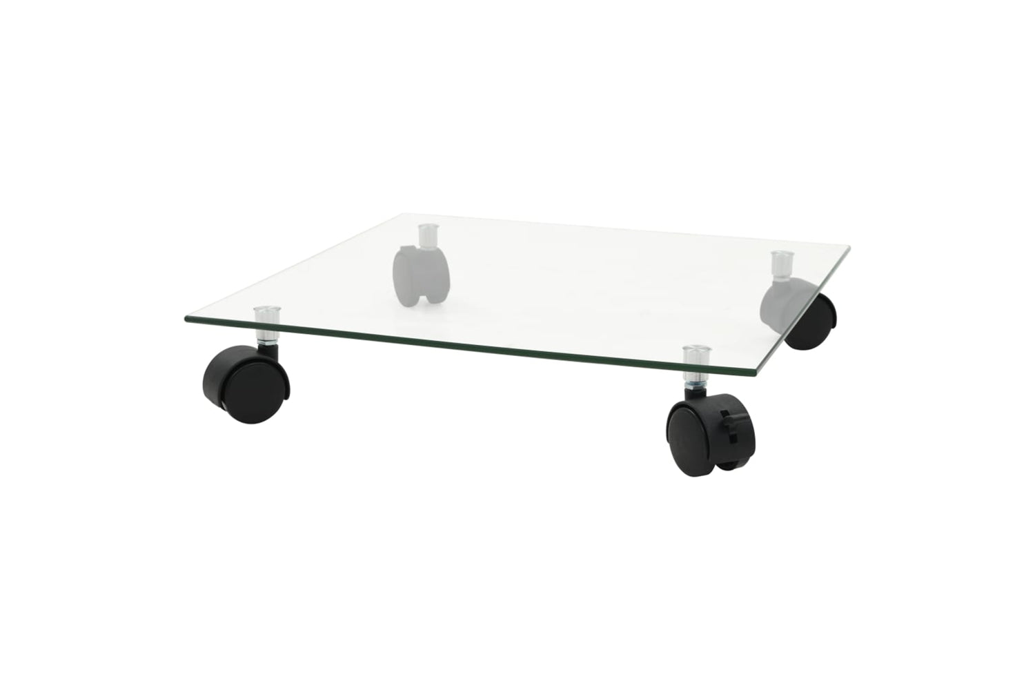 vidaXL 245690 Plant Rollers 2 Pcs Tempered Glass 35x35cm Square-2