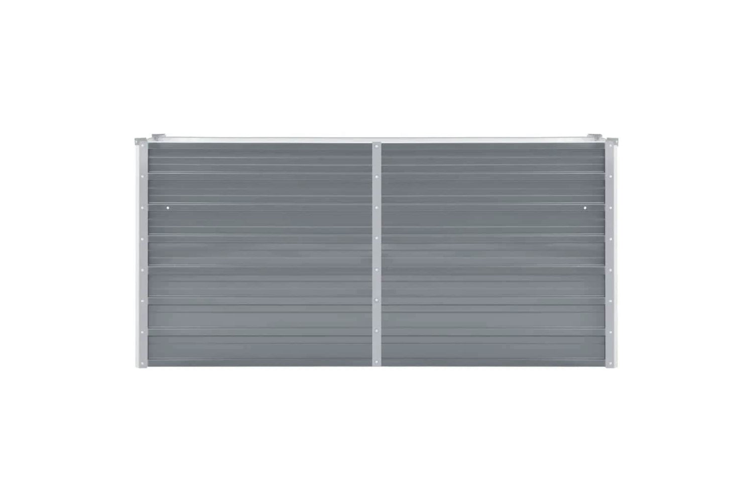 vidaXL 44848 Garden Raised Bed Galvanised Steel 160x40x77cm Grey-2