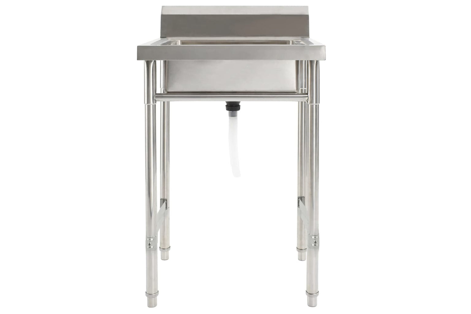 Vidaxl Kitchen Sink Single Basin Stainless Steel-2
