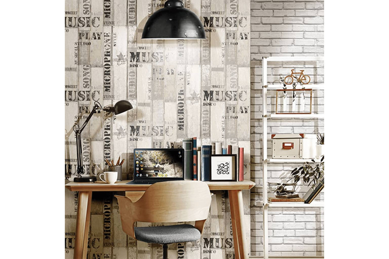 Noordwand 425320 Urban Friends & Coffee Wallpaper Bricks Grey And White-4
