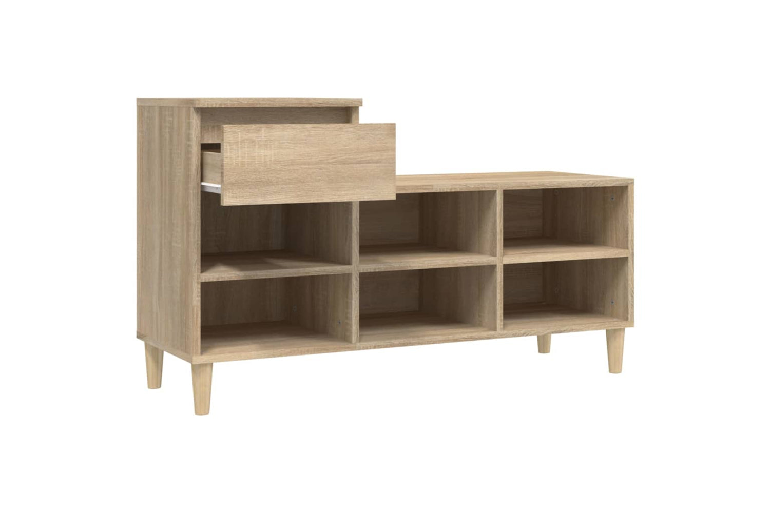 vidaXL 821207 Shoe Cabinet Sonoma Oak 102x36x60cm Engineered Wood-6