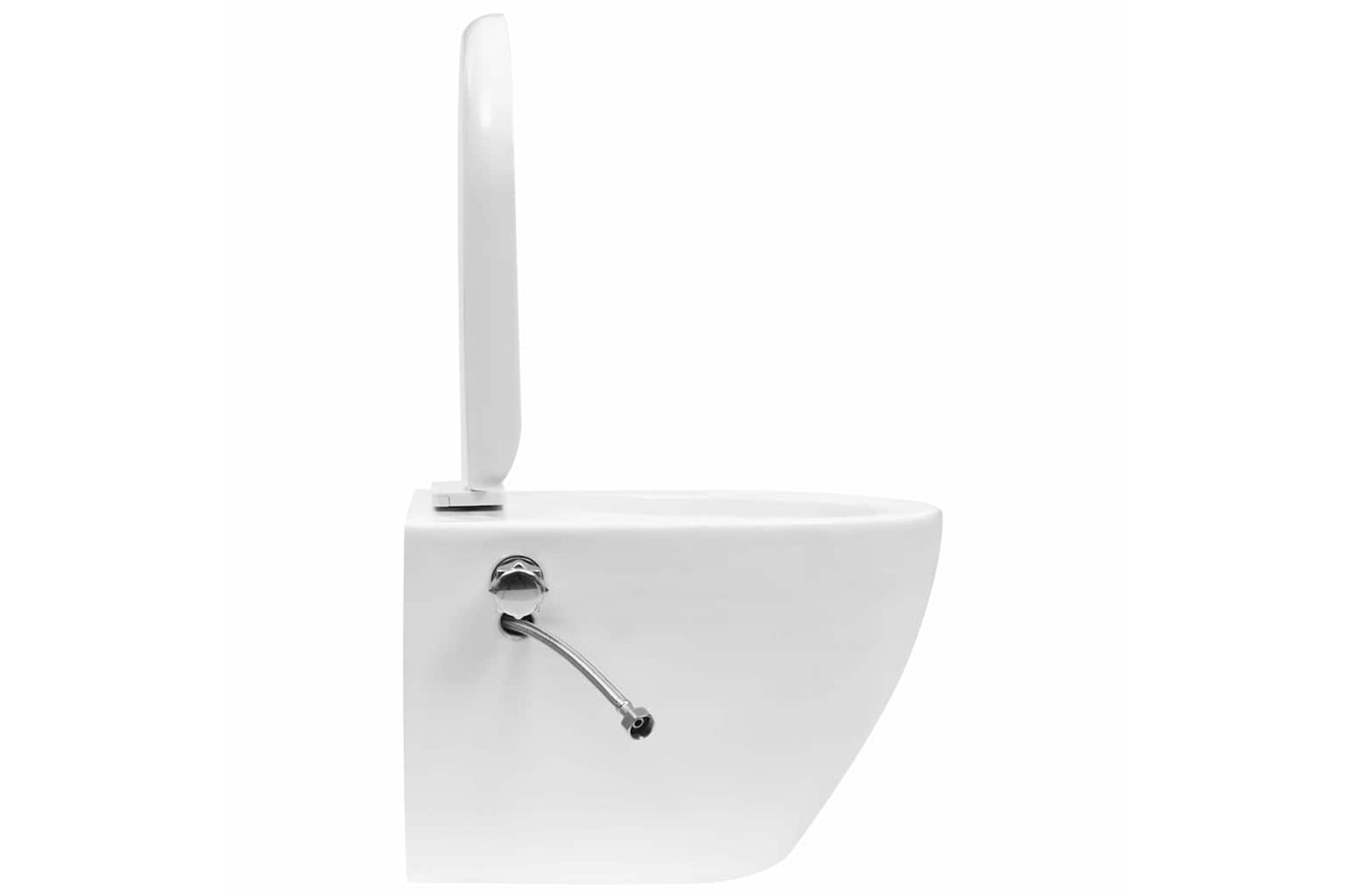 Vidaxl Wall Hung Rimless Toilet With Concealed Cistern Ceramic White-4