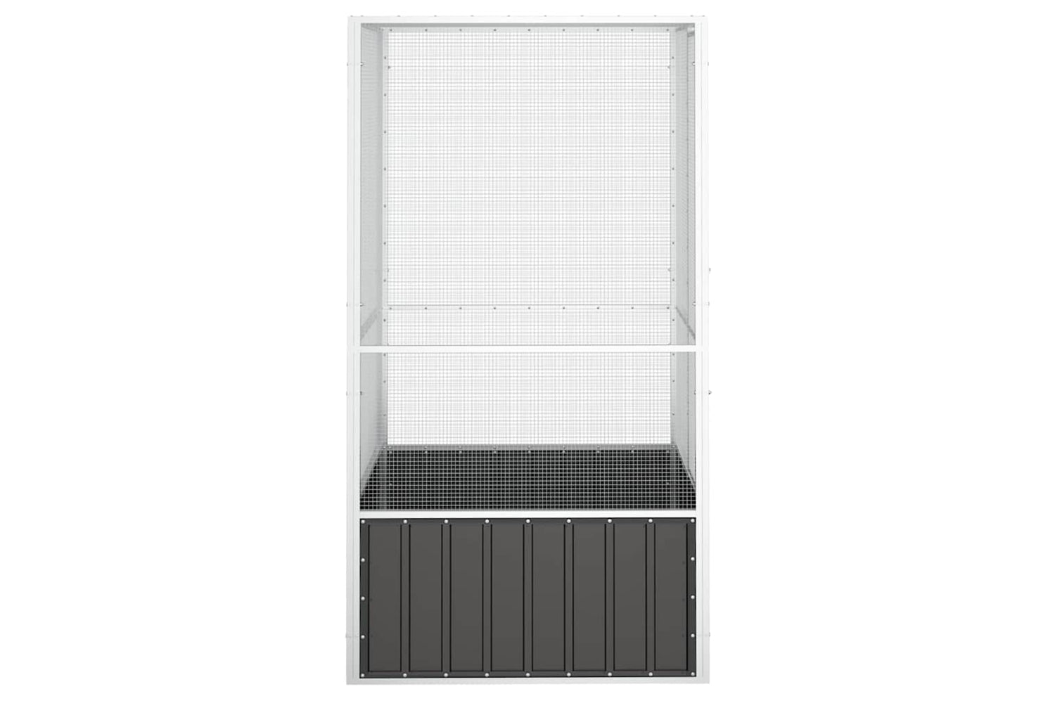 Vidaxl Bird Cage Anthracite 111x107x211.5 Cm Galvanised Steel-4
