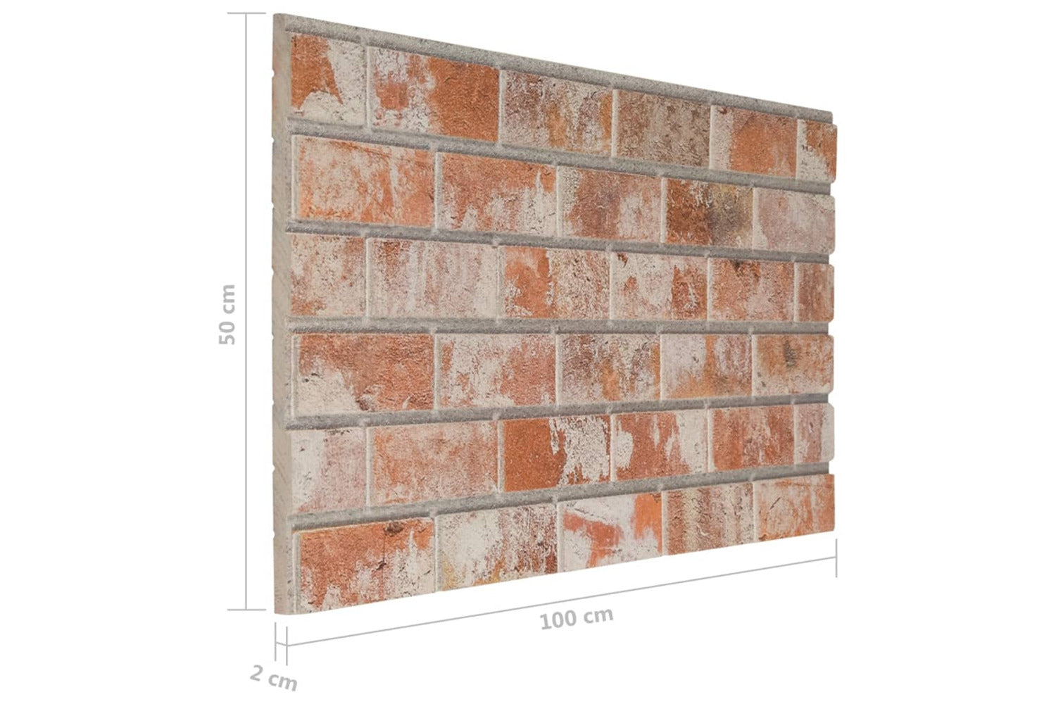 Vidaxl 149581 3d Wall Panels With Red Brick Design 10 Pcs Eps-4
