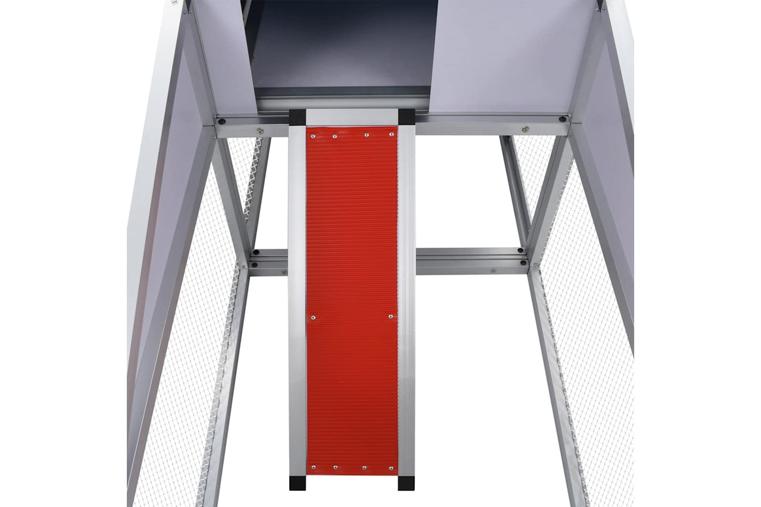 Vidaxl 41323 Chicken Coop With Runs And Nest Box Aluminium-6