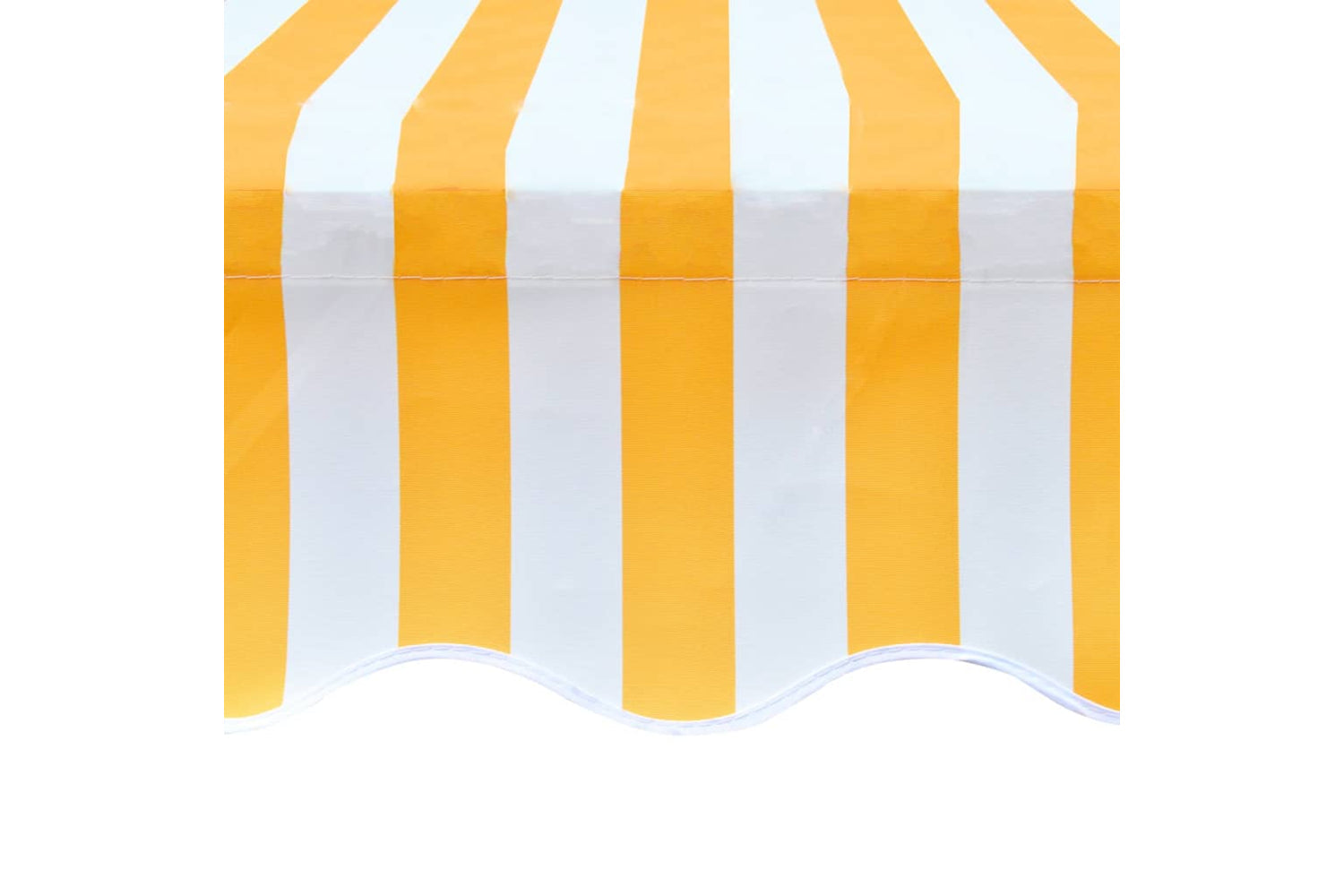 vidaXL 143707 Awning Top Sunshade Canvas Orange & White 500x300cm-4