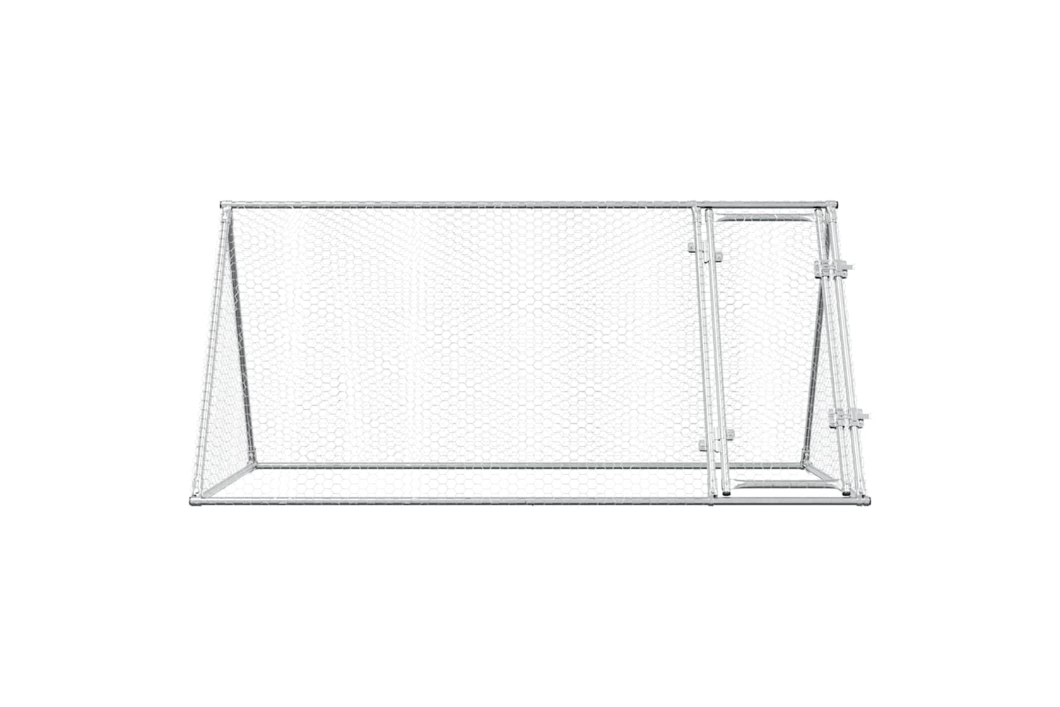 Vidaxl Chicken Cage Silver 200x105x91 Cm Galvanised Steel-4