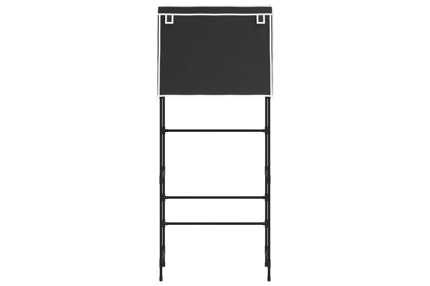 vidaXL 343135 2-tier Storage Rack Over Laundry Machine Black 71x29.5x170.5cm Iron-2