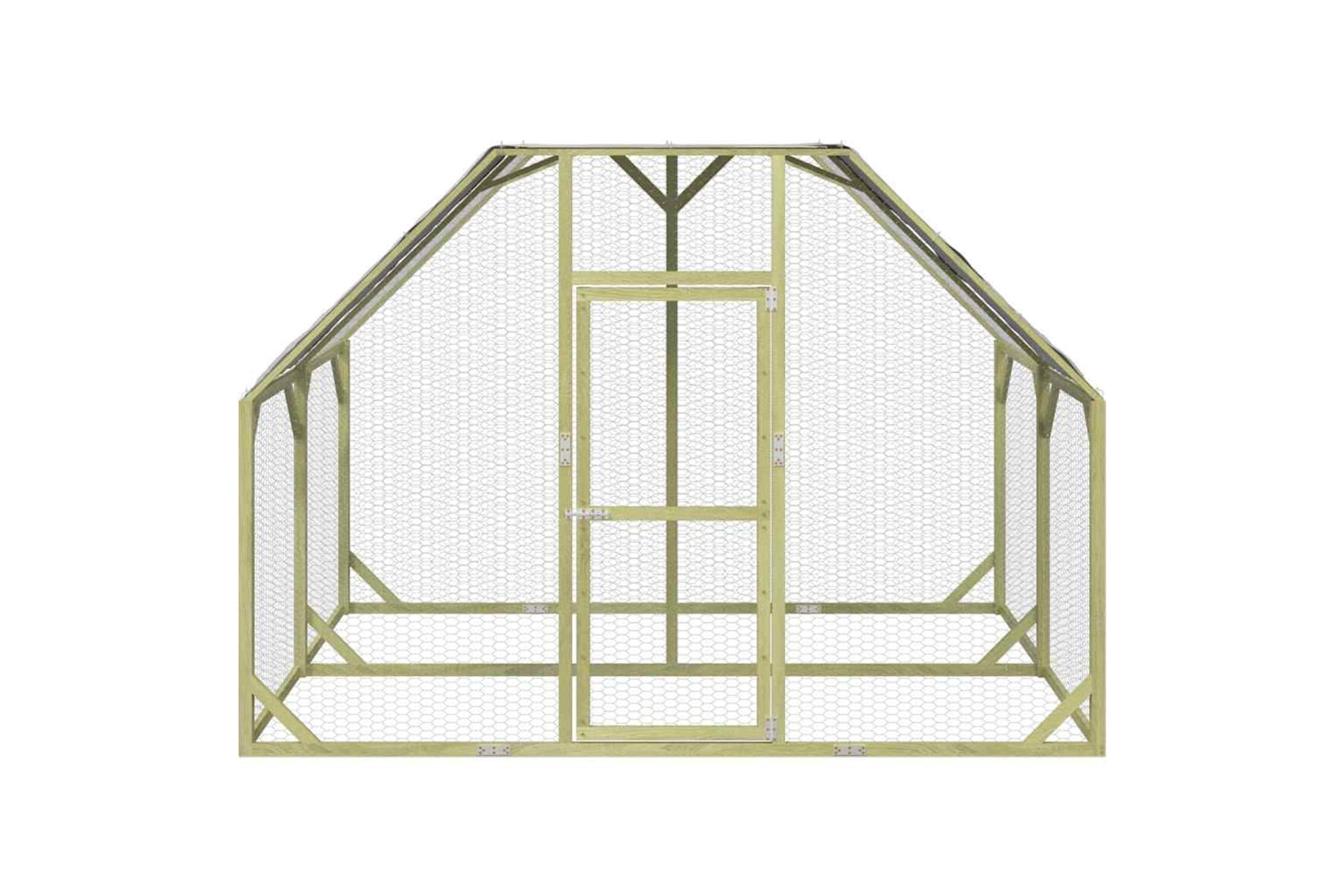vidaXL 3102988 Chicken Coop 268x200x190cm Impregnated Solid Wood Pine-2