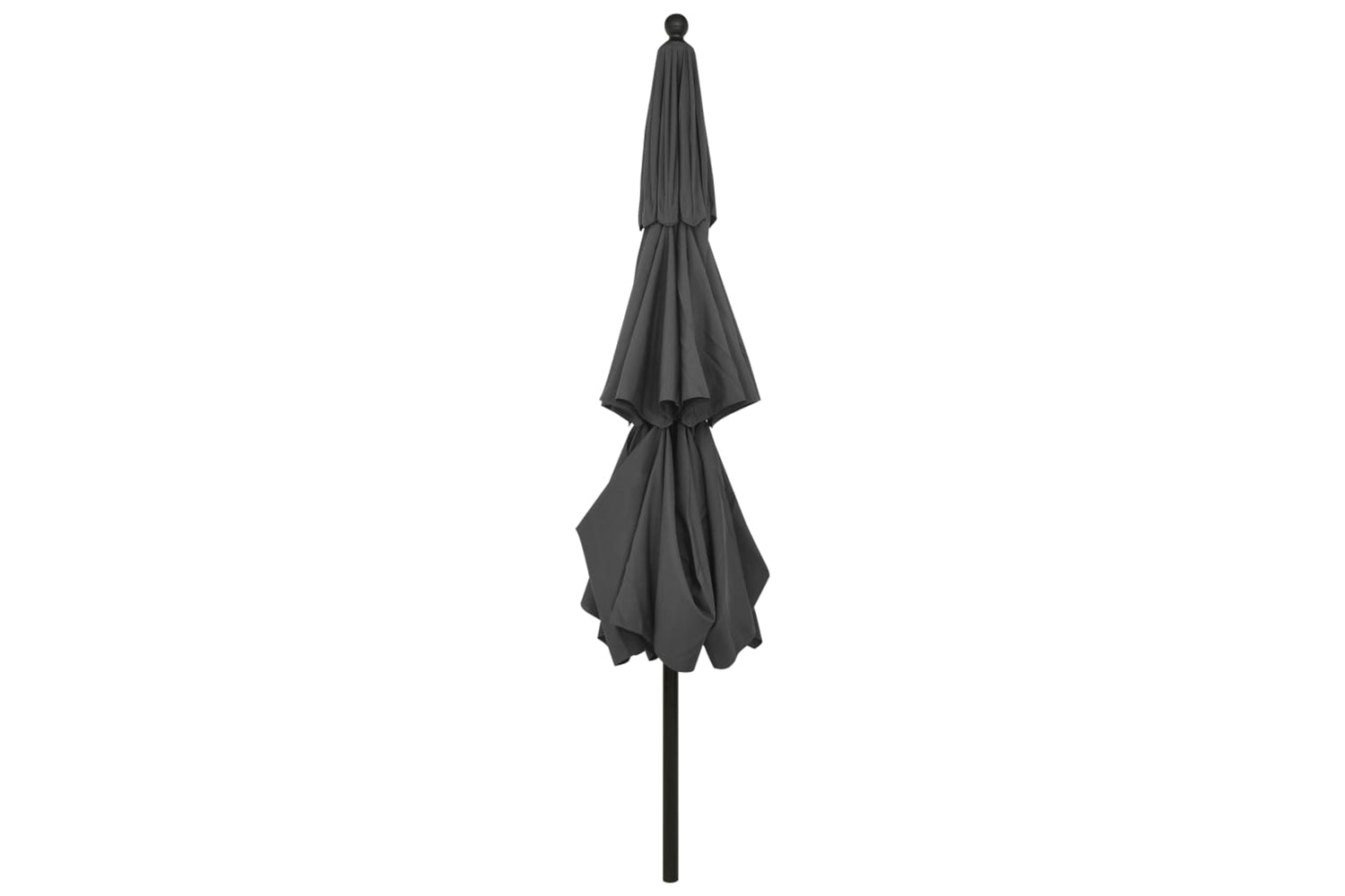Vidaxl 313878 3-tier Parasol With Aluminium Pole Anthracite 3.5 M-4